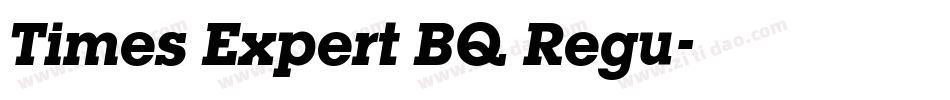 Times Expert BQ Regu字体转换